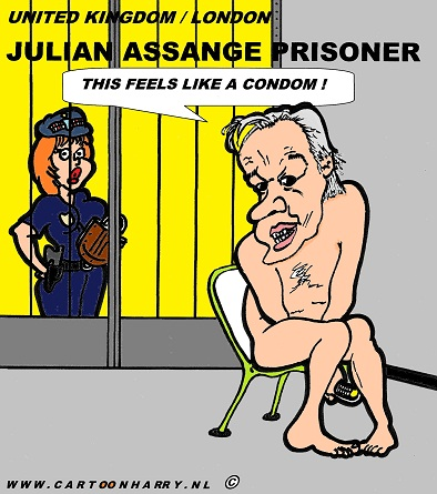Cartoon: Assange In Prison 1