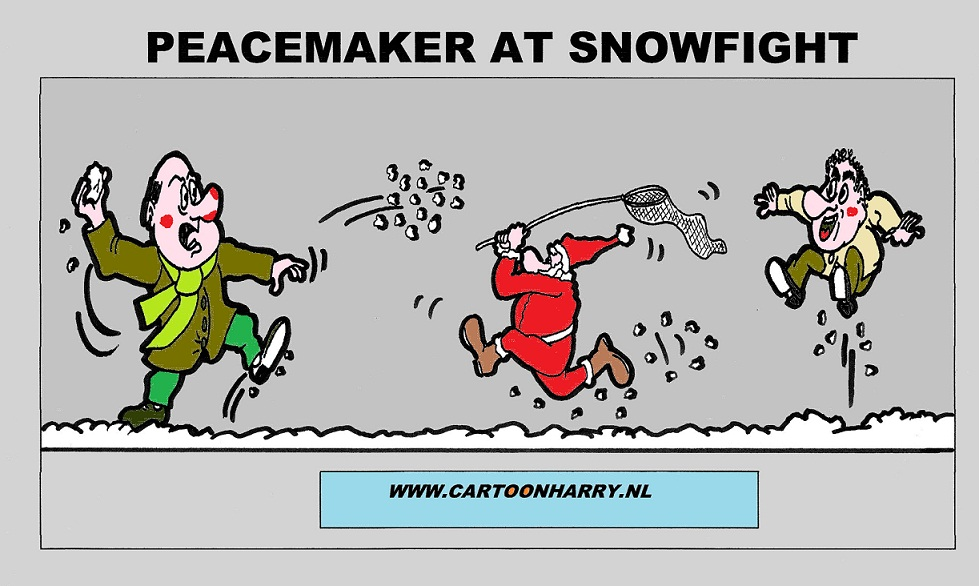 Cartoon: Snowfight PeaceMaker 1