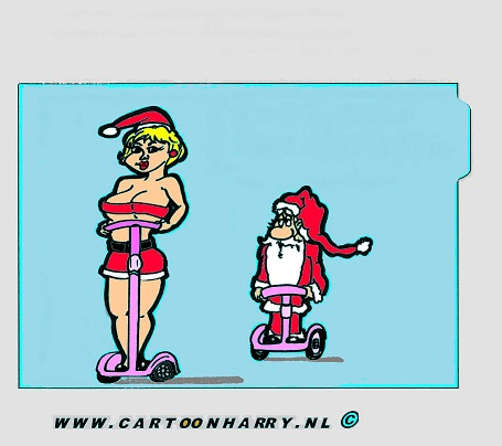 Cartoon: Christmas Segway Ride 1