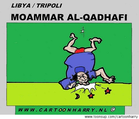 Cartoon: Moammar al-Qadafi 1