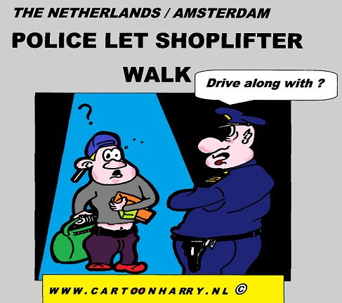 Cartoon: The Shoplifter and The Police 1