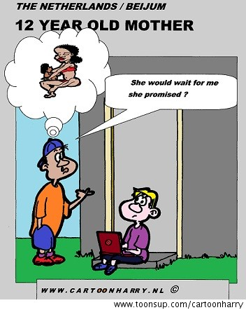 Cartoon: A Young Dutch Mother 1