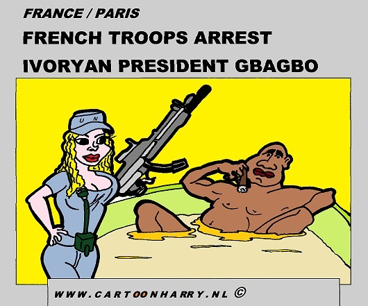 Cartoon: Gbagbo Hotel Prisoner 1