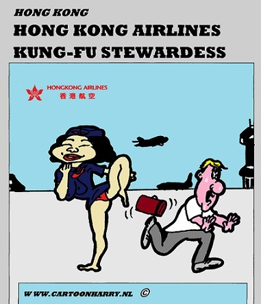 Cartoon: KungFu Stewardess 1