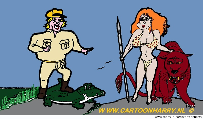 Cartoon: CaveWoman & Steve 1