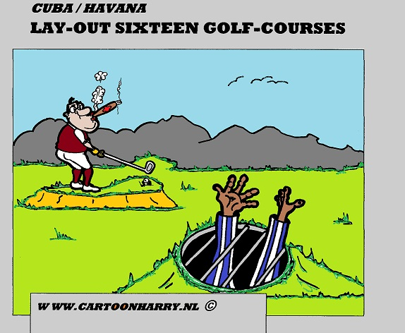 Cartoon: Cuba Golf-Courses 1