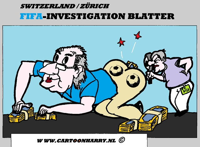 Cartoon: Investigation FIFA Sepp Blatter 1