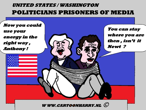 Cartoon: Newt and Weiner 1