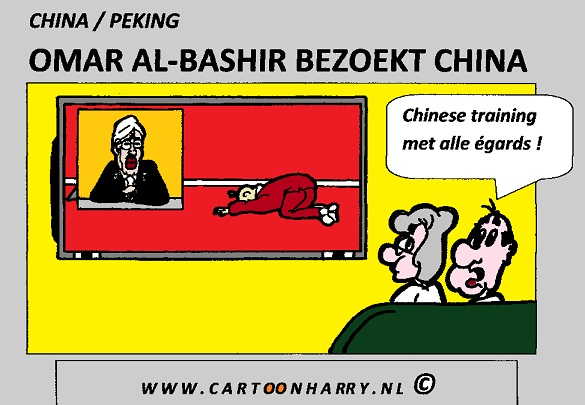 Cartoon: Omar Al-Bashir In China 1