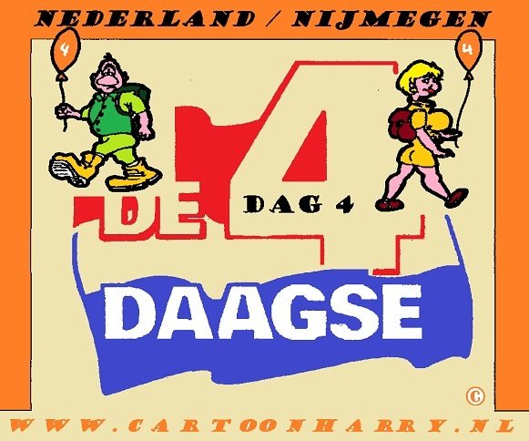 Cartoon: 4Daagse Nijmegen 1