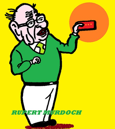 Caricature: Rupert Murdoch 1
