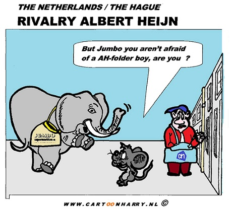 Cartoon: Grocer's Rivalry 1