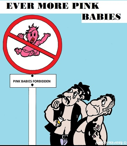 Cartoon: Pink Baby Stop 1