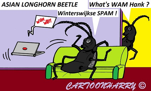 Cartoon: Asian Longhorn Beetle 1