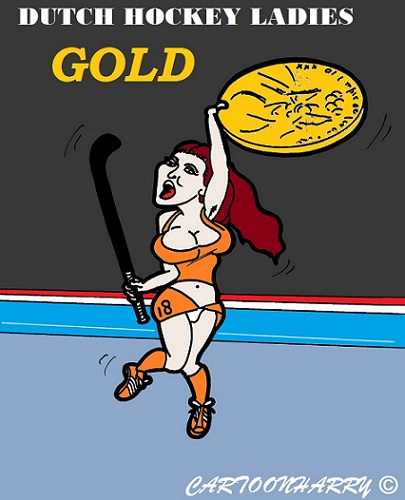 Cartoon: Dutch Hockey Ladies 1
