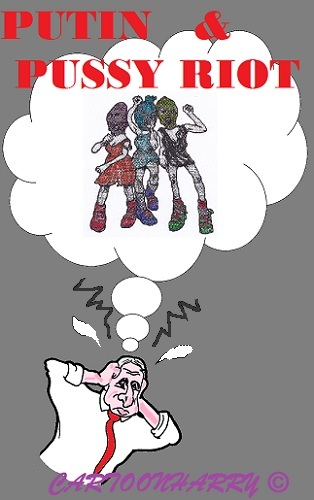 Cartoon: Putin & Pussy Riot 1