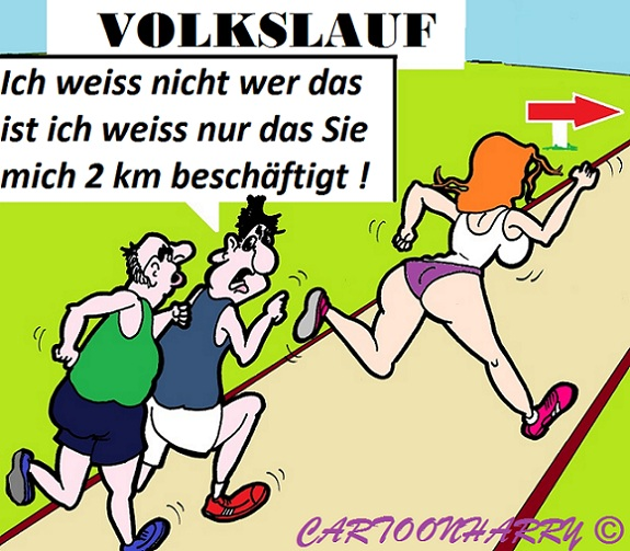 Cartoon: Der Volkslauf 1