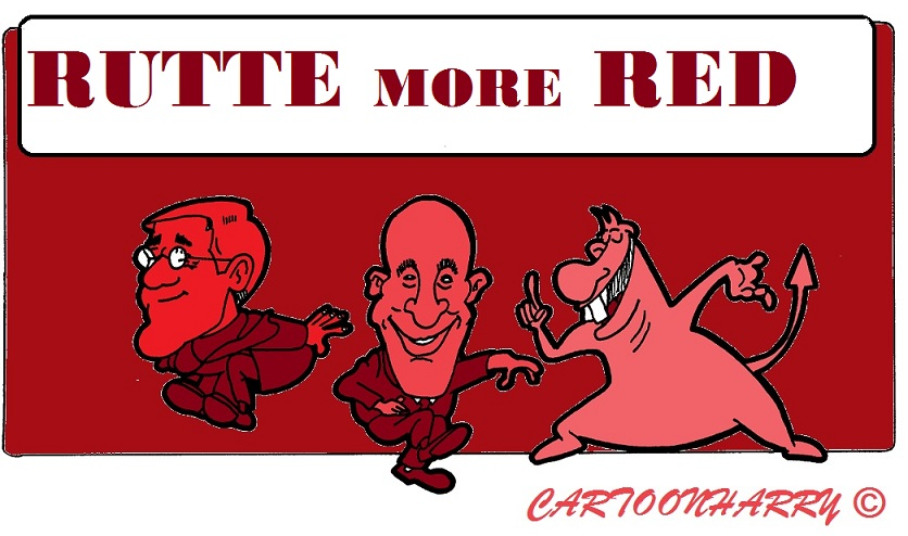 Cartoon: RUTTE MORE RED 1