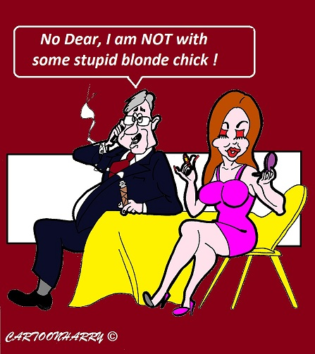 Cartoon: NO BLONDE DAMN 1