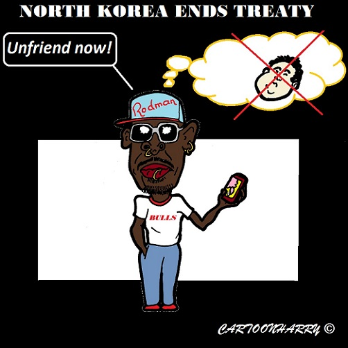 Karrikatur: Rodman and Un 1