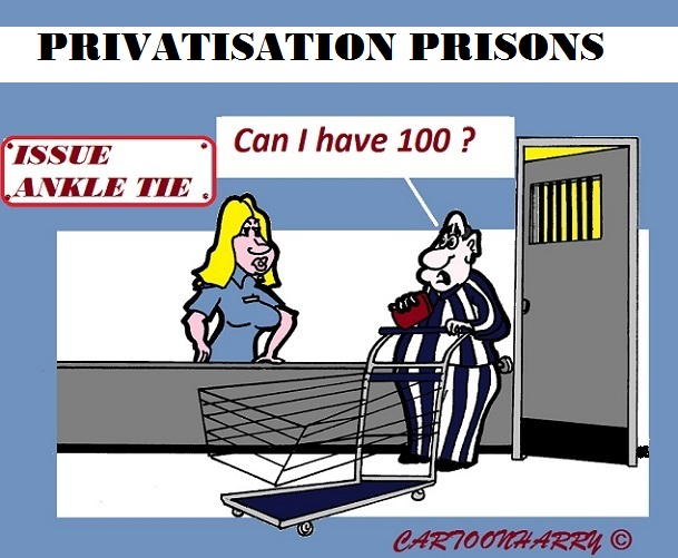 Cartoon: Privatisation Dutch Prisons 1