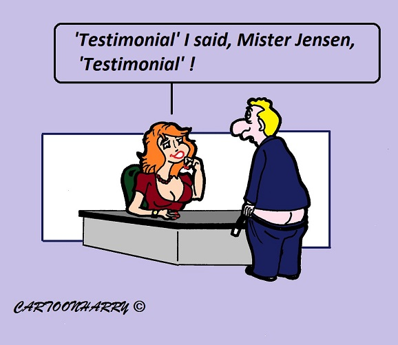 Cartoon: Testimonial 1