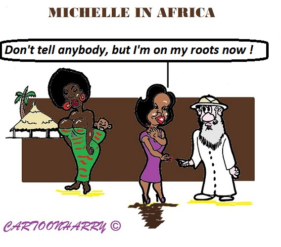 Cartoon: Michelle Obama 1