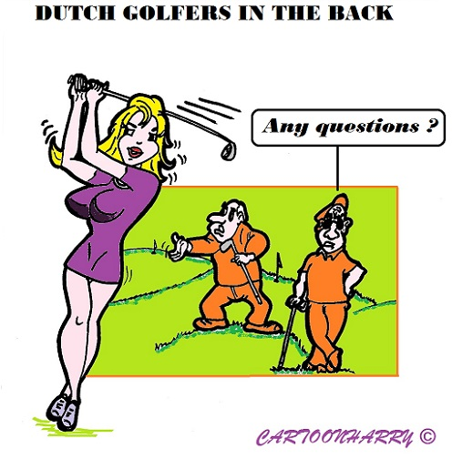 Cartoon: Orange Golfers 1