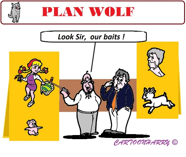 Cartoon: Plan Wolf 1