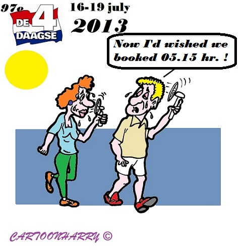 Cartoon: International Walk Nijmegen 1