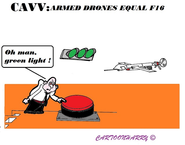 Cartoon: Armed Drones 1