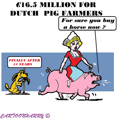 Cartoon: Pig Farmers get their Money 1