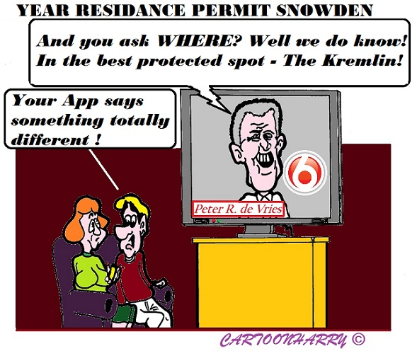 Cartoon: Residance Permit Snowden 1