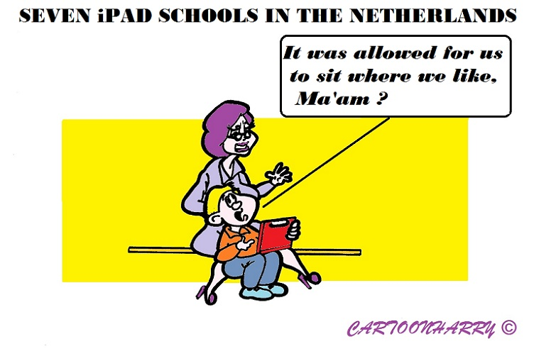 Cartoon: iPad Schools Holland 1