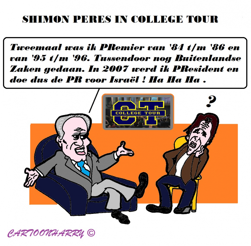 Karrikatur: Shimon Peres 1