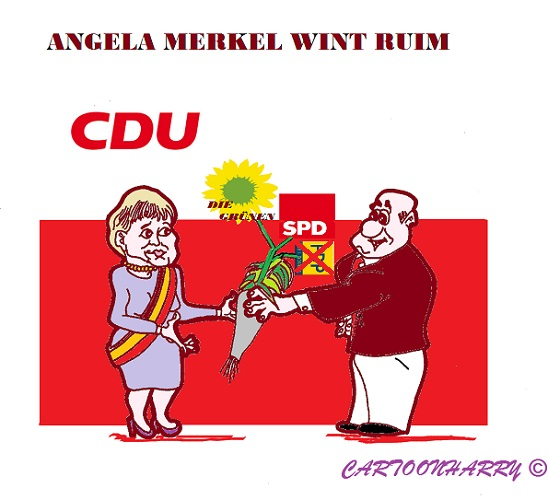 Cartoon: Angela Merkel 1
