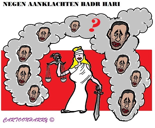 Cartoon: Badr Hari Proces 1