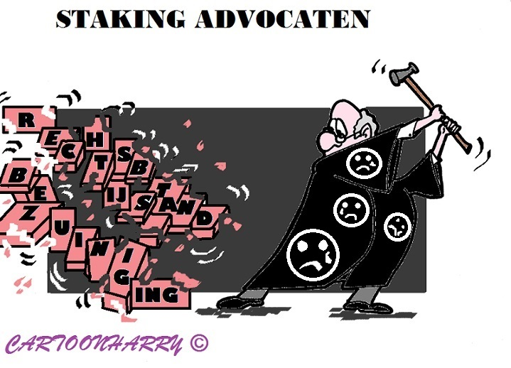 Cartoon: Advocaten Protest 1