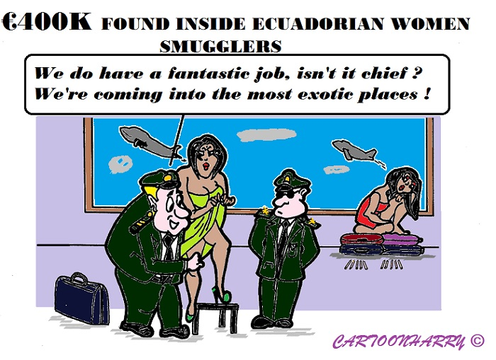 Cartoon: Ecuadorian Smugglers 1