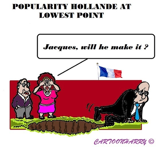 Comic: Popularity Hollande 1