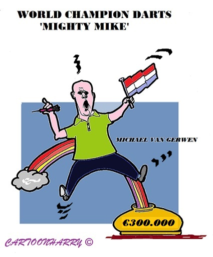Caricature: Michael van Gerwen 1