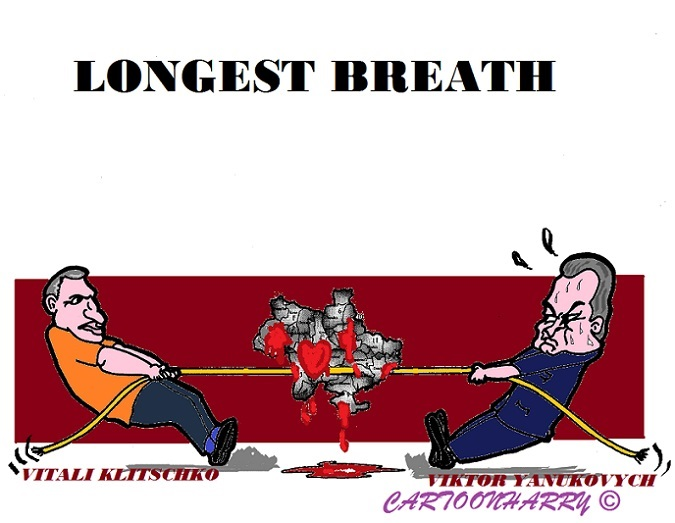 Cartoon: Longest Breath in Ukraine 1