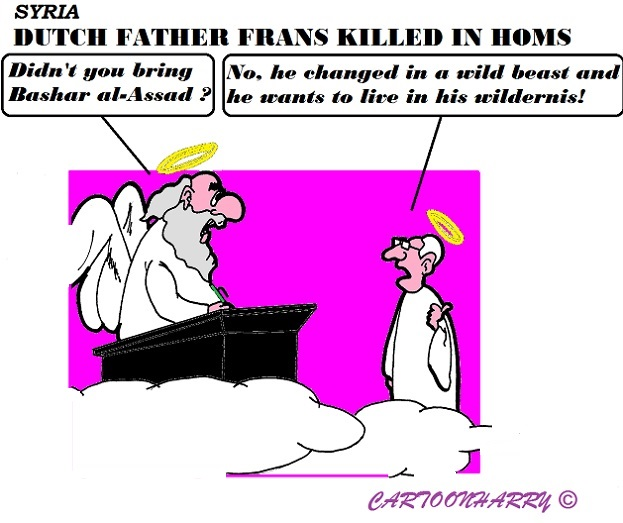 Cartoon: Father Frans Killed 1