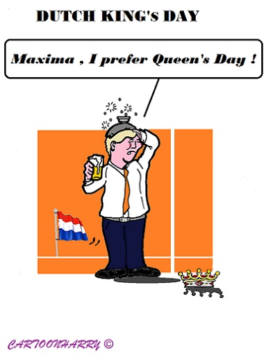 Cartoon: Dutch King's Day 1