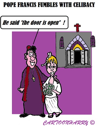 Cartoon: Fumbling Pope 1