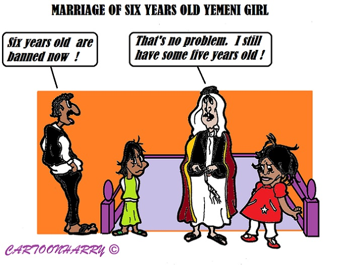 Cartoon: Yemeni Girls 1