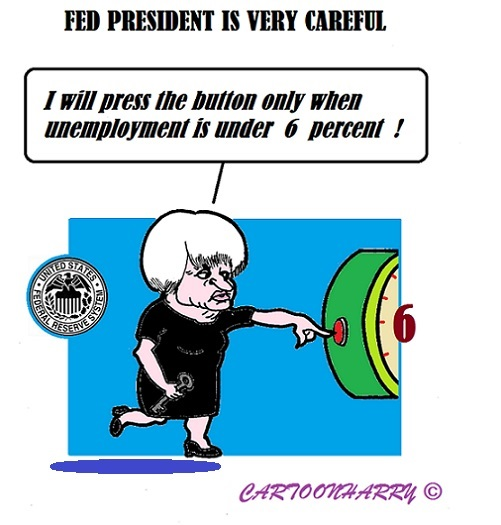 Cartoon: Janet Yellen Careful 1