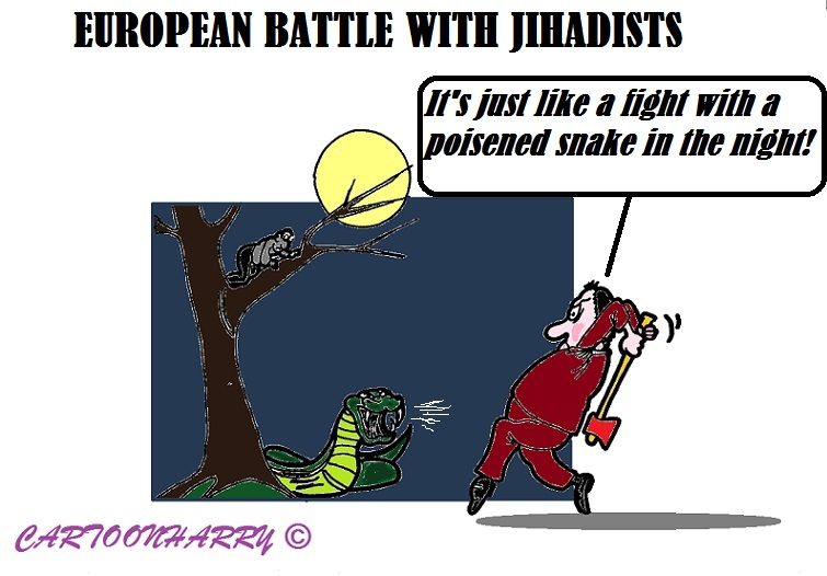 Cartoon: European Jihadists 1