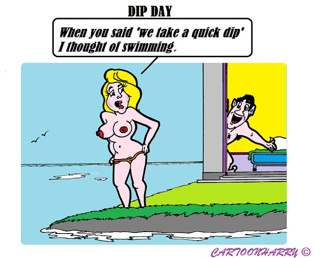 Cartoon: Quick Dip 1