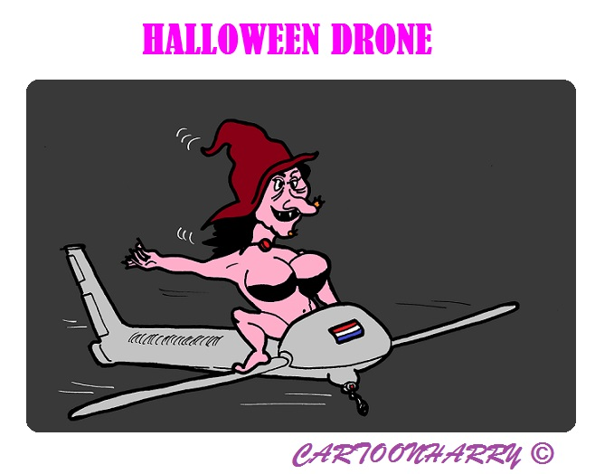 Cartoon: Halloween Drone 1